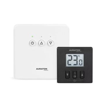 AURATON bezvadu nedēļas termostats komplektā Aquila SET Carbon Edition - ekskluzīvs dizains ar uztvērēju