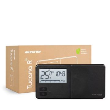 AURATON bezvadu nedēļas termostats ar modulāciju Tucana R Carbon Edition - ekskluzīvs dizains